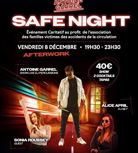 SAFE NIGHT : UN SHOW DJ/PERCUSSIONS de sensibilisation à la sécurité routière