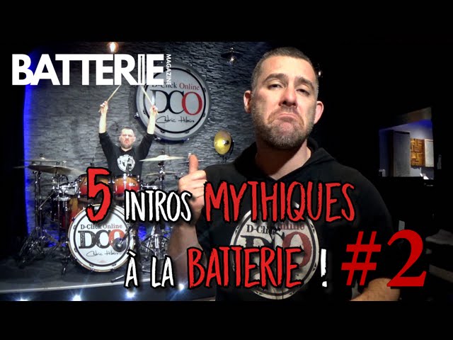 Cours de batterie : 5 intros mythiques à la batterie #2 !